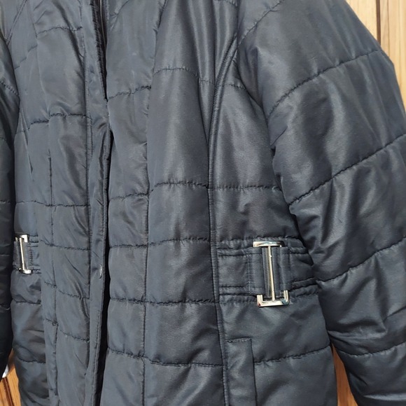 Liz Claiborne Women's Quilted Winter Jacket Coat Black Size 2X - Picture 3 of 10